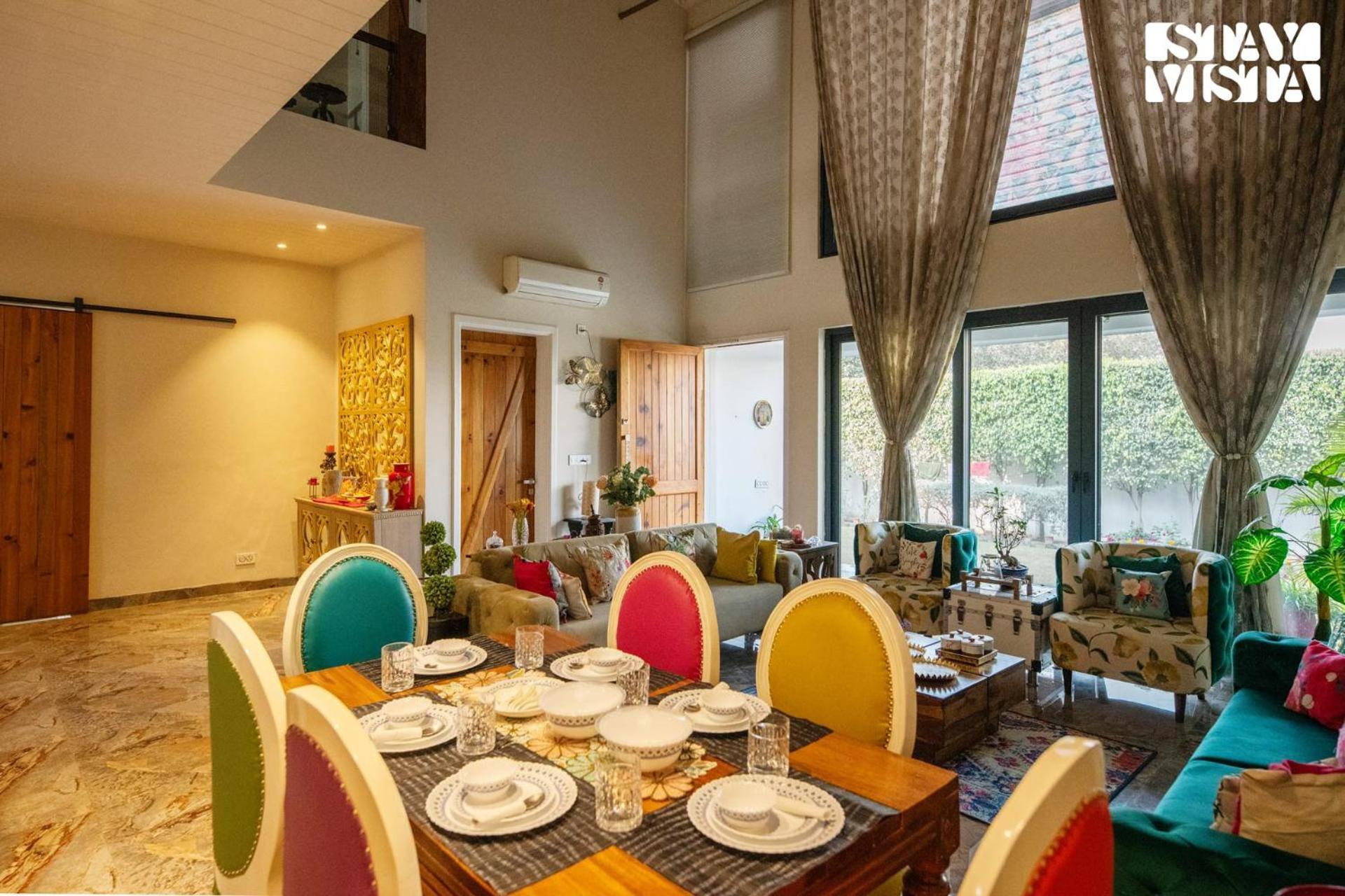 Villa Stayvista's Velvet Whisper - Urban Retreat With Contemporary Decor, Cozy Balcony & Lawn Amritsar